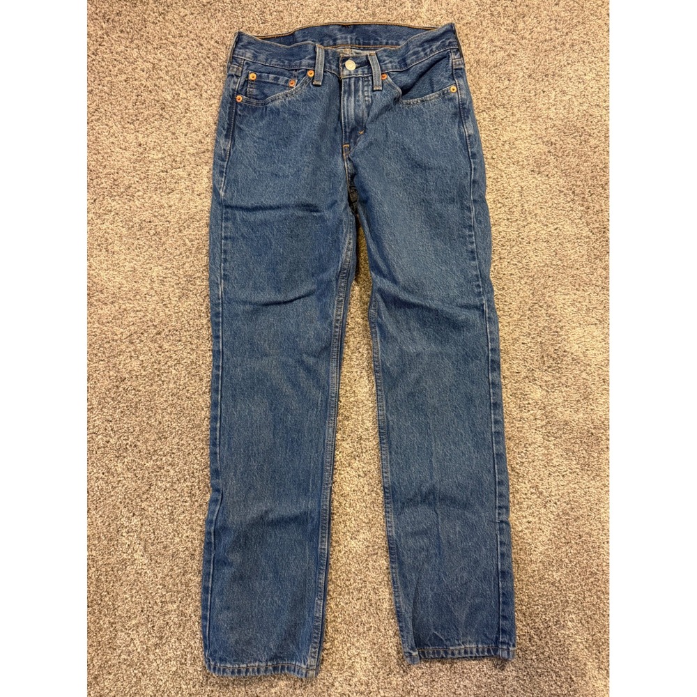 Levis 514 Jeans Mens 28x30 Blue Straight Fit Denim Medium Wash Classic